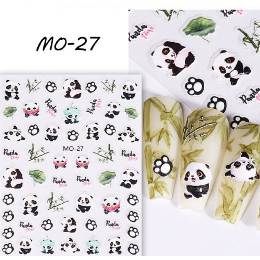 Αυτοκόλλητα Νυχιών Cute Panda MO-27c