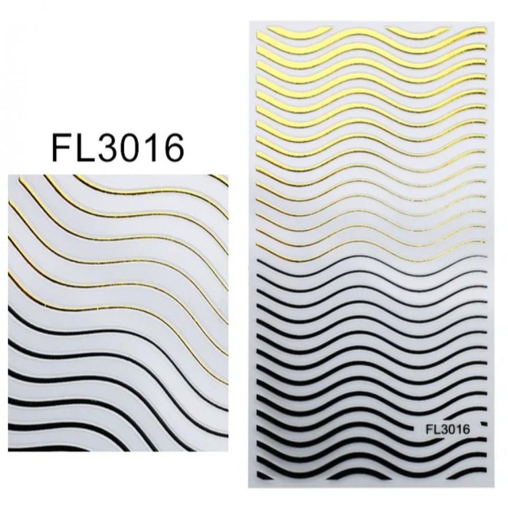 Αυτοκόλλητα Νυχιών Striped FL3016