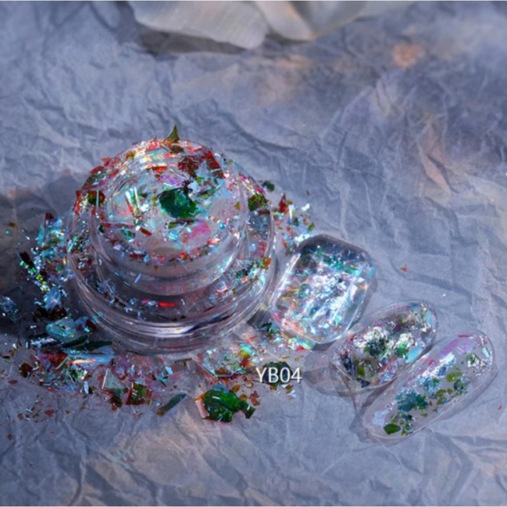 Διακοσμητικά Flakes Νυχιών Moonlight  YB04