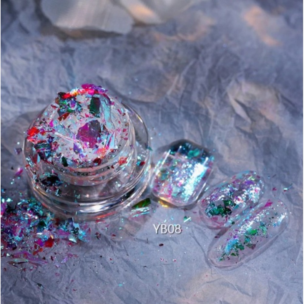 Διακοσμητικά Flakes Νυχιών Moonlight  YB08