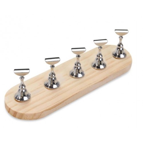 Tip Display Wooden Oval Silver D