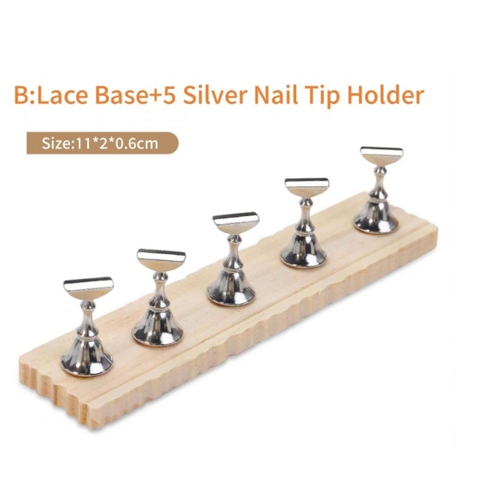 Tip Display Wooden Lace Silver B
