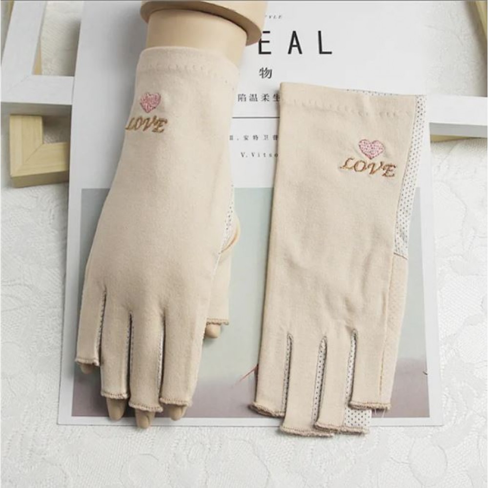 Γάντια Προστασίας UV Love Brown