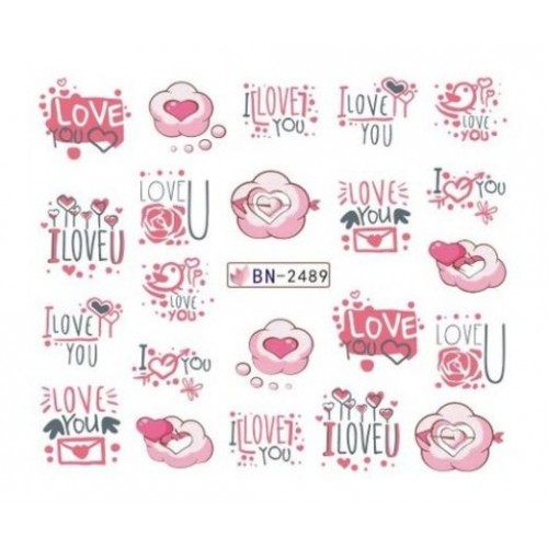 Αυτοκόλλητα Νυχιών Valentine's Day BN-2489