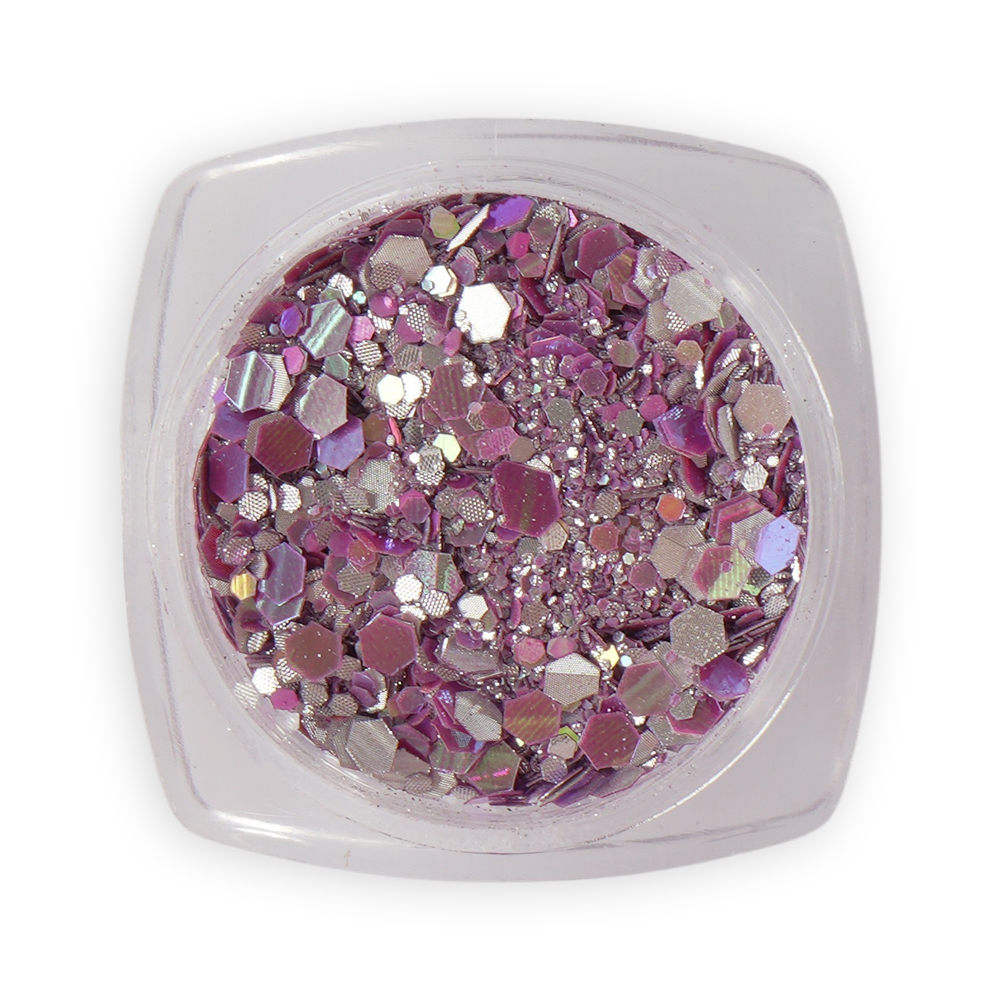 Glitter Νυχιών Με Παγιέτα Reflective Purple