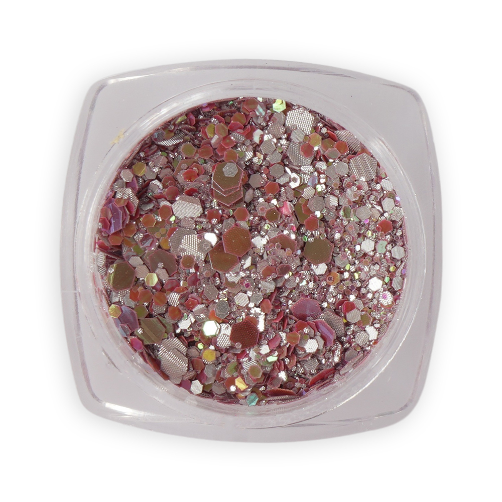 Glitter Νυχιών Με Παγιέτα Reflective Red