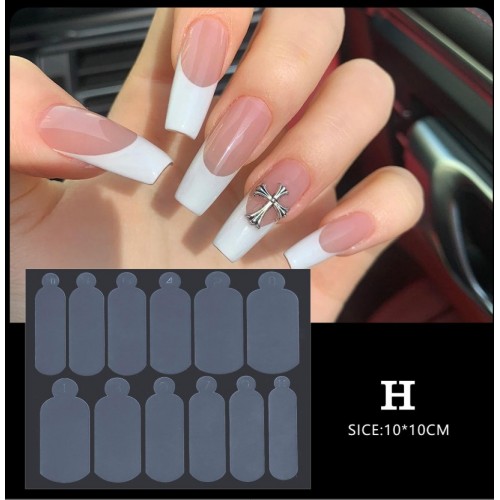 Reusable French Tip Guides (Molds) 12Pcs H