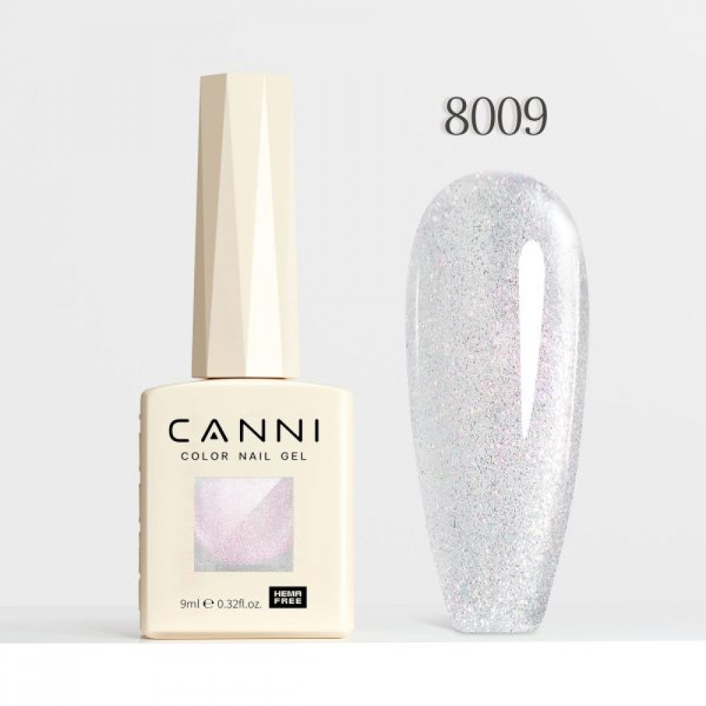 Canni Ημιμόνιμο Βερνίκι Νυχιών Pink Planet Cat Eye  8009, 9ml  Hema Free