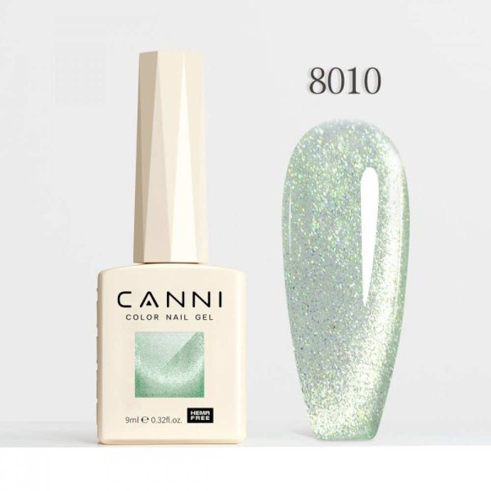 Canni Ημιμόνιμο Βερνίκι Νυχιών Pink Planet Cat Eye  8010, 9ml  Hema Free