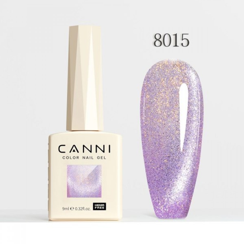 Canni Ημιμόνιμο Βερνίκι Νυχιών Pink Planet Cat Eye  8015, 9ml  Hema Free