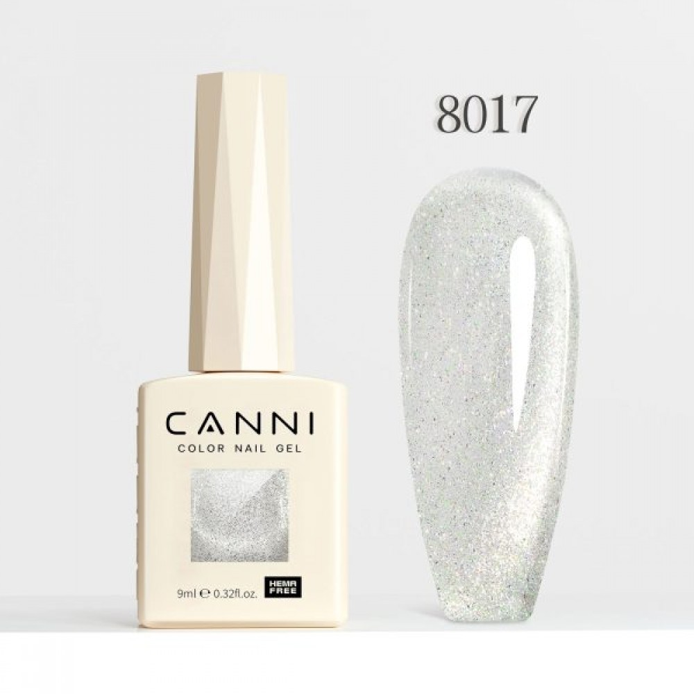 Canni Ημιμόνιμο Βερνίκι Νυχιών  Iridescent Dream 8017, 9ml  Hema Free