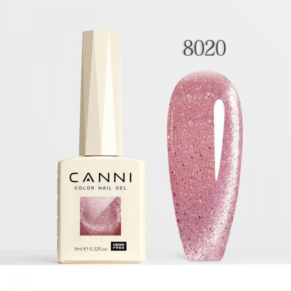 Canni Ημιμόνιμο Βερνίκι Νυχιών  Iridescent Dream 8020, 9ml  Hema Free