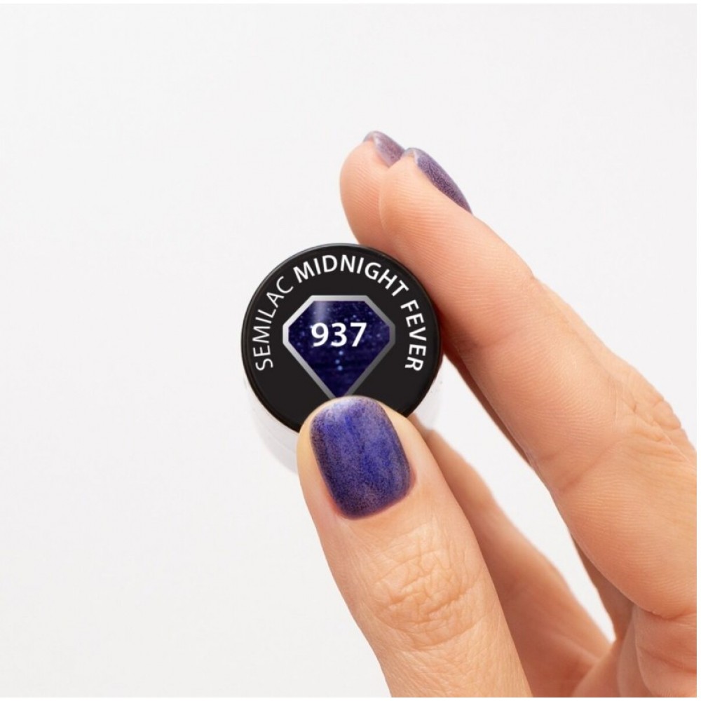 Semilac Ημιμόνιμο Βερνίκι Νυχιών Cat Eye 937 Midnight Fever 7ml