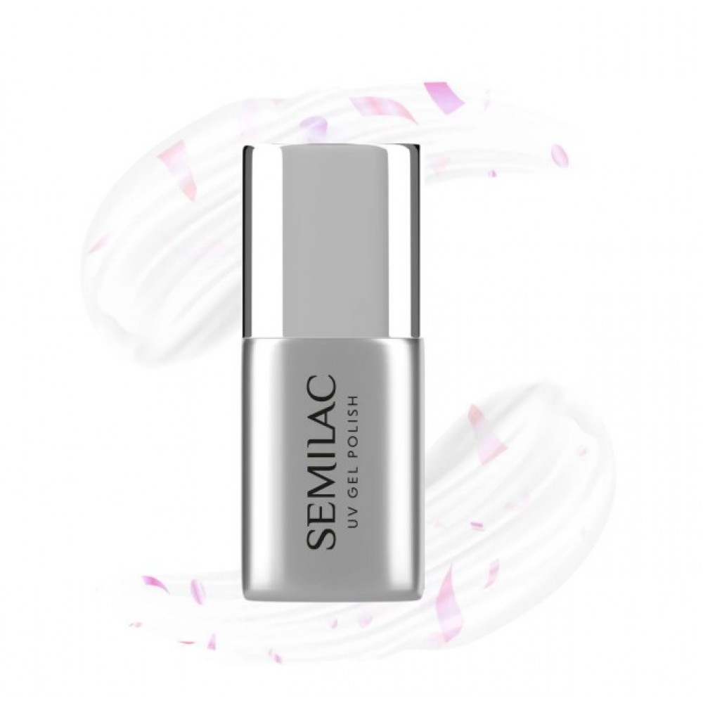 Semilac Ημιμόνιμο Βερνίκι Νυχιών T22 Top Coat Flower Flakes 7 ml