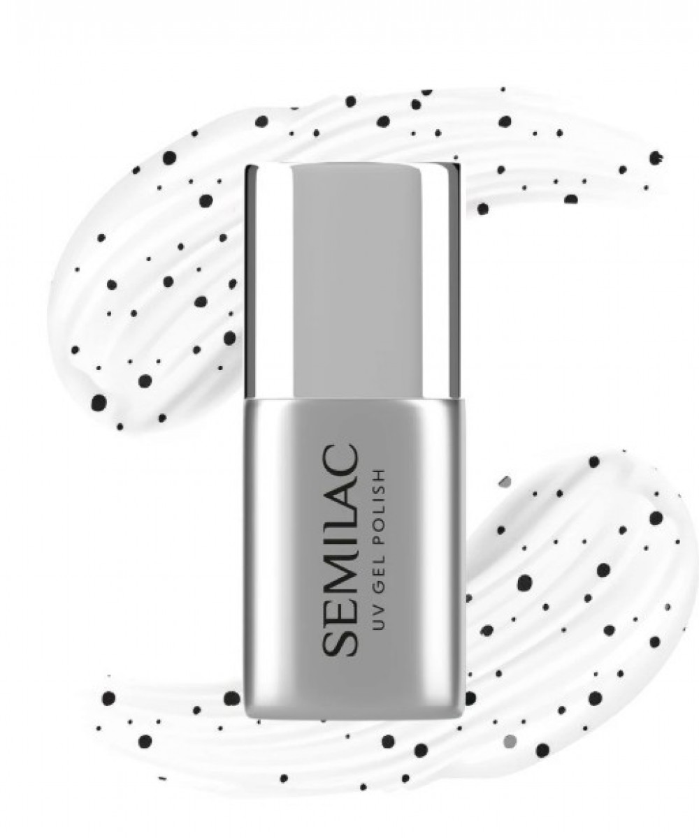 Semilac Ημιμόνιμο Βερνίκι Νυχιών T20 Top No Wipe Black Sprinkles 7ml *
