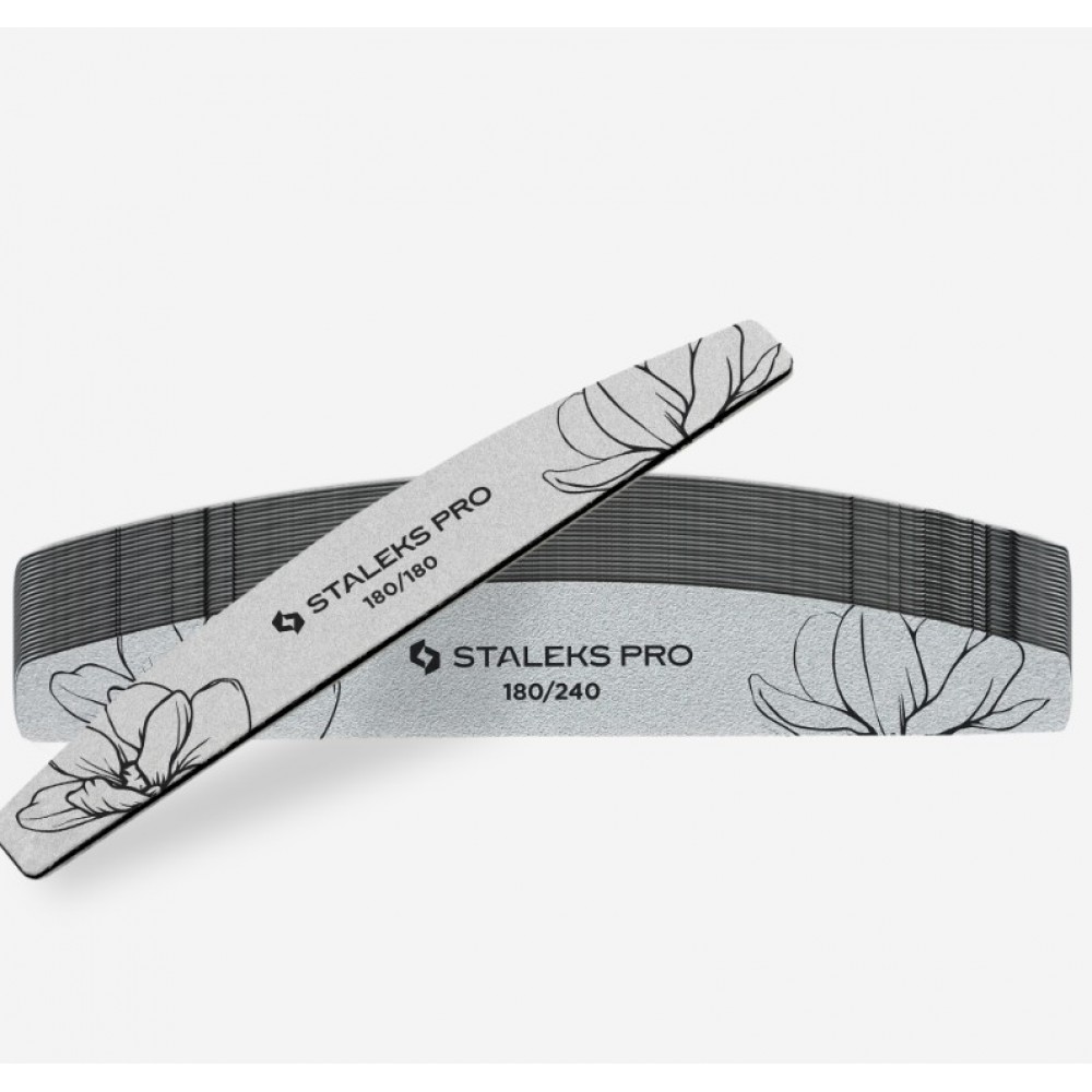 Staleks Pro Λίμα Halfmoon 180/240 Grit 25τεμ Staleks Pro Λίμα Halfmoon 180/240 Grit 25τεμ