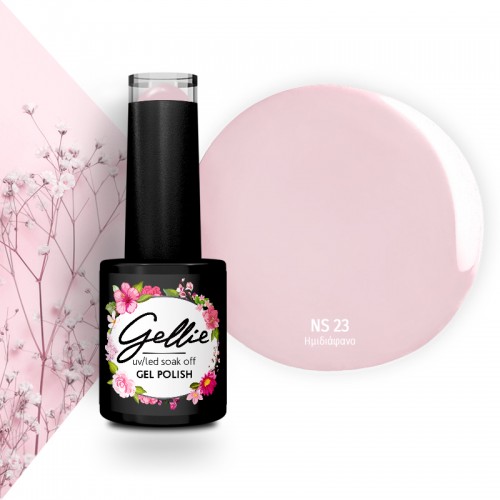 Gellie Ημιμόνιμο Βερνίκι Νυχιών Natural 23, 10ml