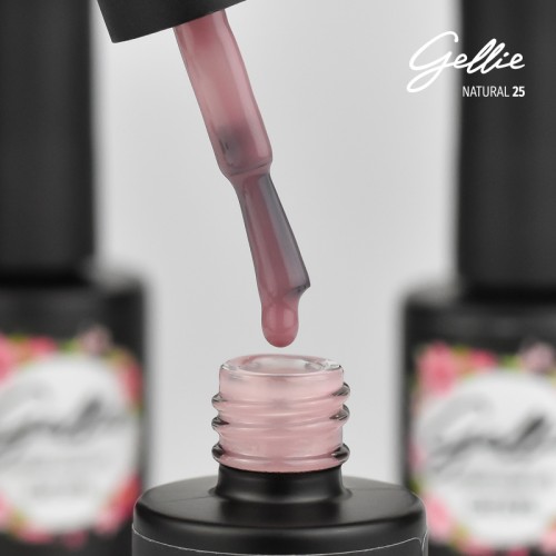 Gellie Ημιμόνιμο Βερνίκι Νυχιών Natural 25, 10ml