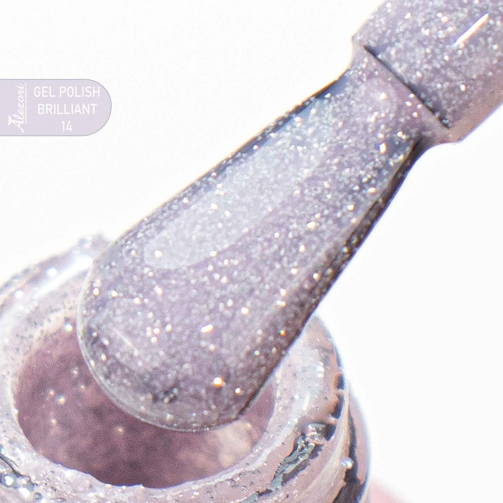 Alezori Ημιμόνιμο Βερνίκι Νυχιών Gel Polish Brilliant 14, 15ml