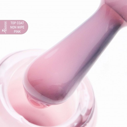 Alezori Top Coat Non Wipe Pink Hema free  15ml