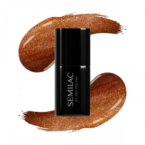 Semilac Ημιμόνιμο Βερνίκι Νυχιών 944 UV Gel Polish Glazed Cinnamon, 7 ml