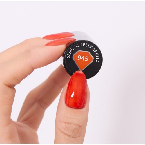 Semilac Ημιμόνιμο Βερνίκι Νυχιών 945 UV Gel Polish Jelly Spritz, 7 ml