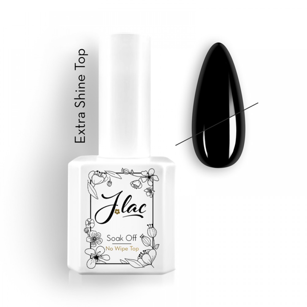 Jlac Top Extra Shine No Wipe Hema Free ,15ml New Edition