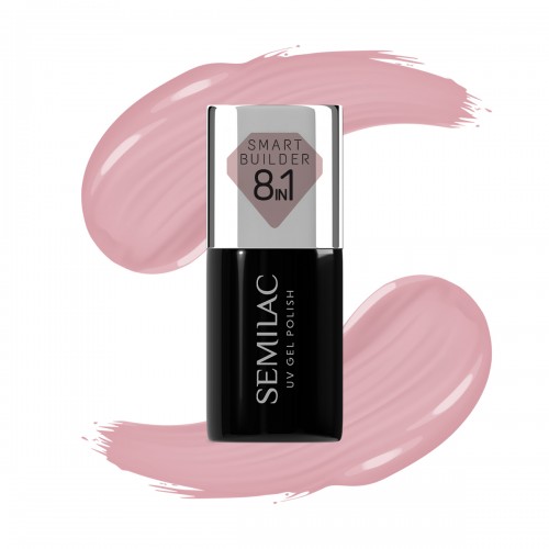 Semilac Ημιμόνιμο Βερνίκι Νυχιών 802 Smart Builder Nude Rose  7ml