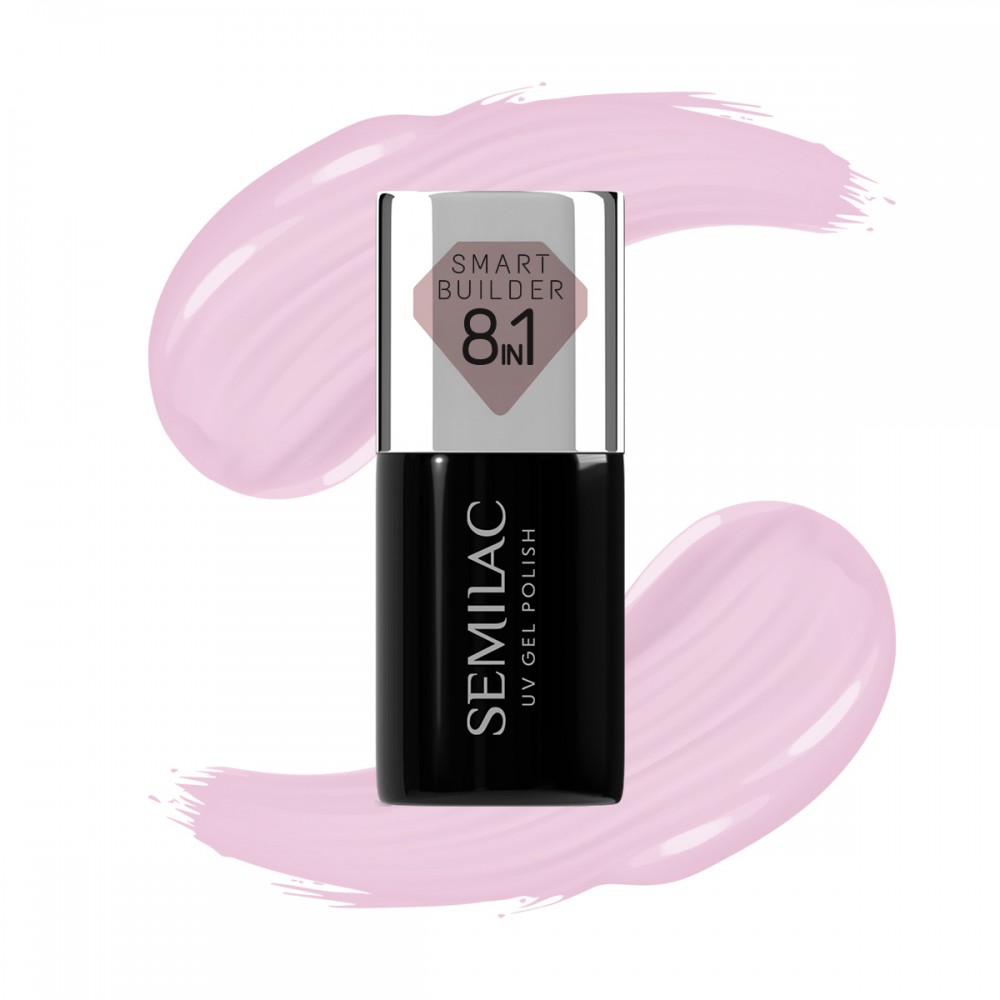 Semilac Ημιμόνιμο Βερνίκι Νυχιών 803 Smart Builder Delicate Pink  7ml