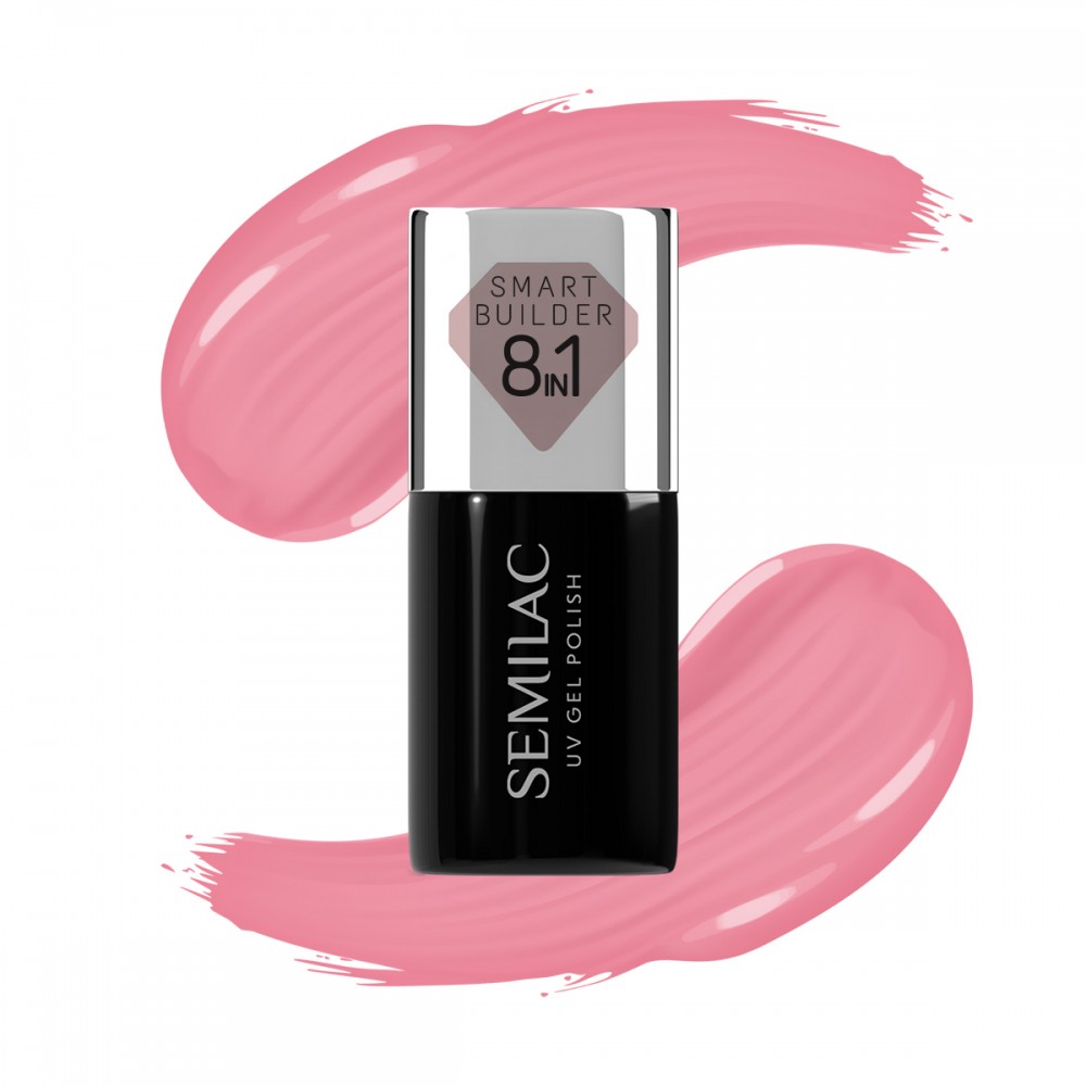 Semilac Ημιμόνιμο Βερνίκι Νυχιών 813 Smart Builder Pastel Pink 7ml