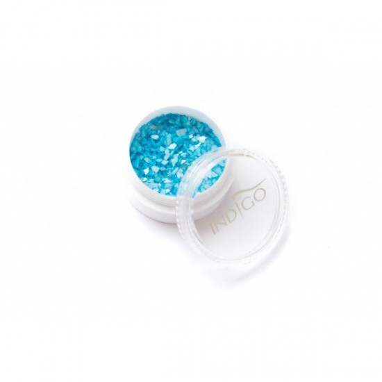 INDIGO CRUSHED SHELLS TURQUOISE WEDDING 3g INDIGO CRUSHED SHELLS TURQUOISE WEDDING 3g