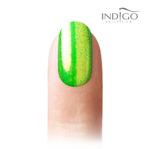 Indigo Pixel Effect Neon Green