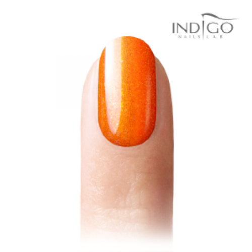 Indigo Pixel Effect Neon Orange