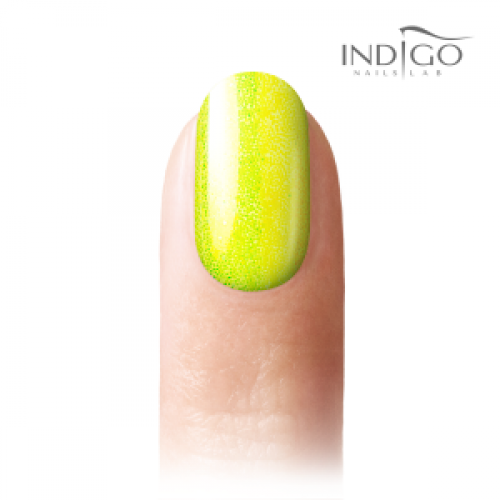 Indigo Pixel Effect Neon Yellow