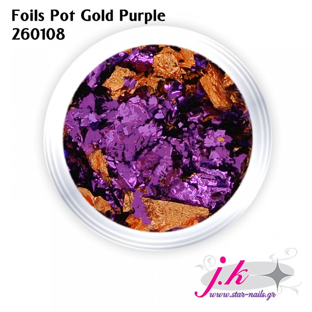 J.K Foils Pot Gold Purple (260108) J.K Foils Pot Gold Purple (260108)