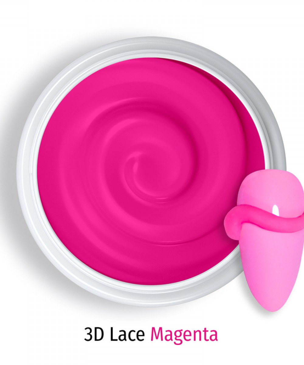 J.K Plasteline 3D Lace Magenta (140055)