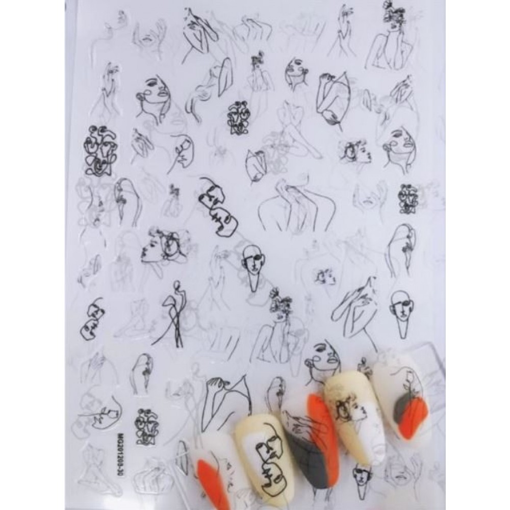 J.K Fashion Nails Stickers (MG201208-30)
