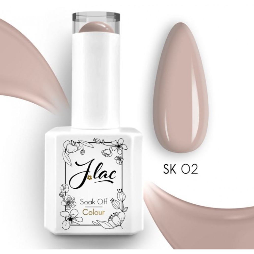 Jlac Ημιμόνιμο Βερνίκι Νυχιών Skin 02, 15ml