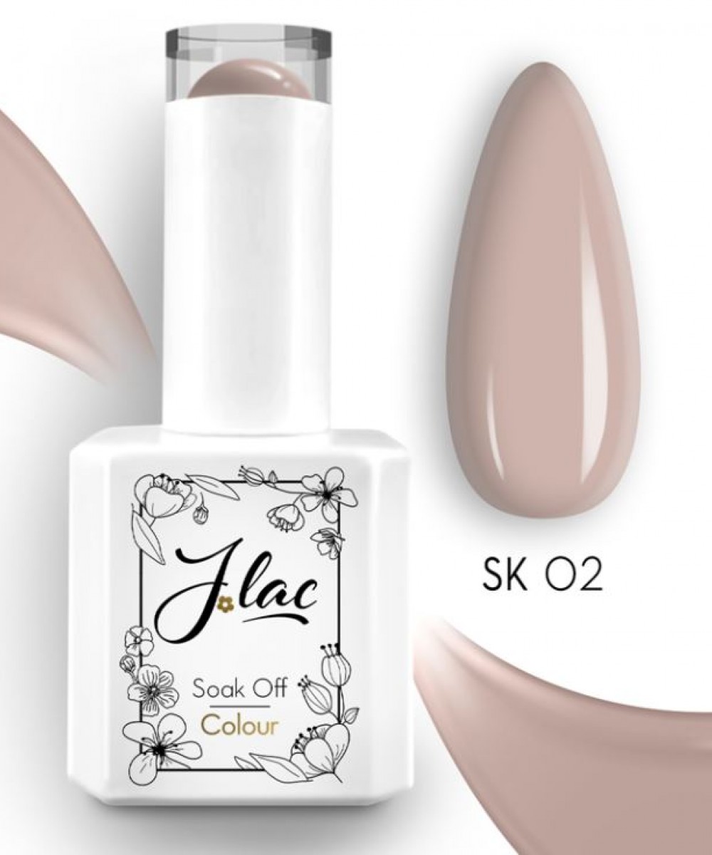 Jlac Ημιμόνιμο Βερνίκι Νυχιών Skin 02, 15ml