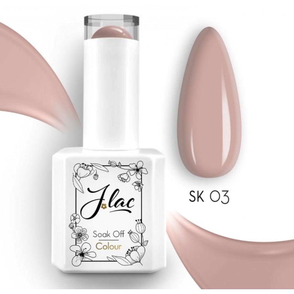Jlac Ημιμόνιμο Βερνίκι Νυχιών Skin 03, 15ml