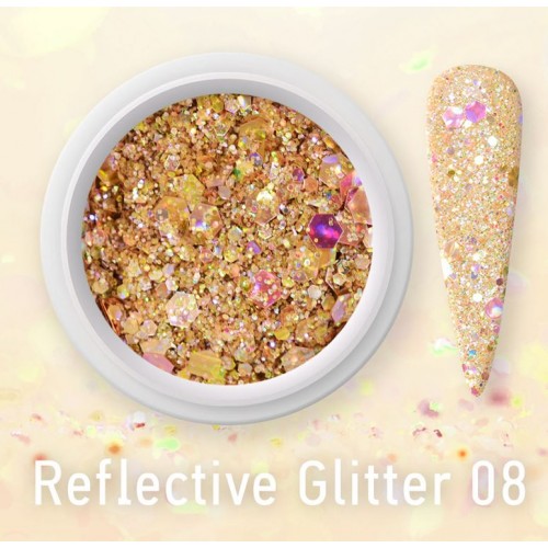 J.K Glitter Νυχιών Reflective Glitter 08 (022795)