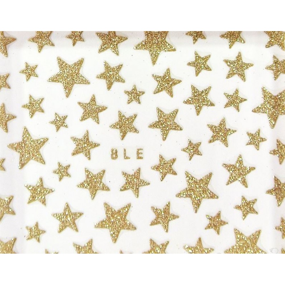 J.K Αυτοκόλλητα Νυχιών BLE GOLD STAR STICKER (122204)