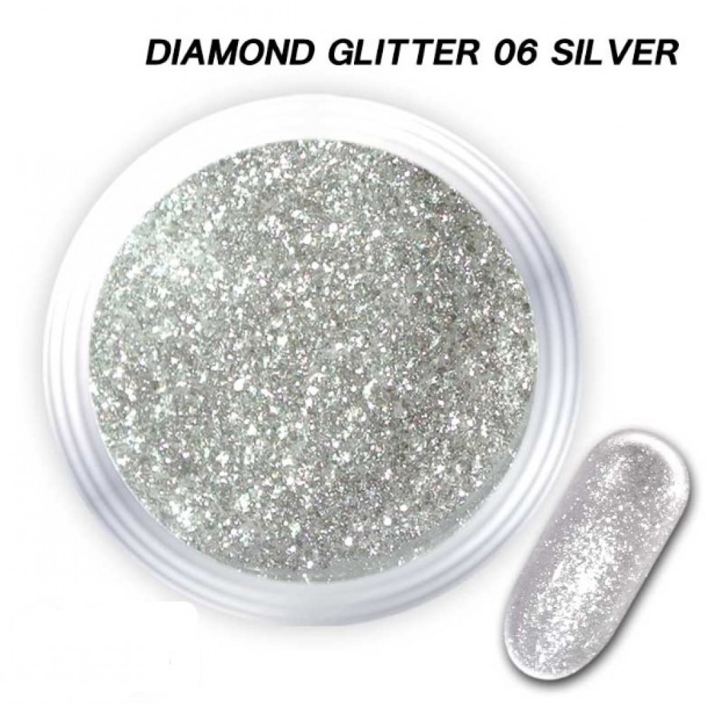 J.K Diamond Glitter 06 Silver (021483) J.K Diamond Glitter 06 Silver (021483)