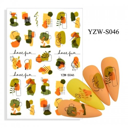 J.K Αυτοκόλλητα Νυχιών YZW-S046 (122557)