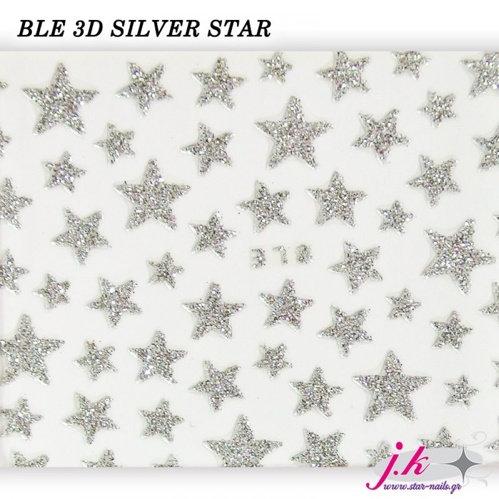 J.K Αυτοκόλλητα Νυχιών Ble Silver (122207)