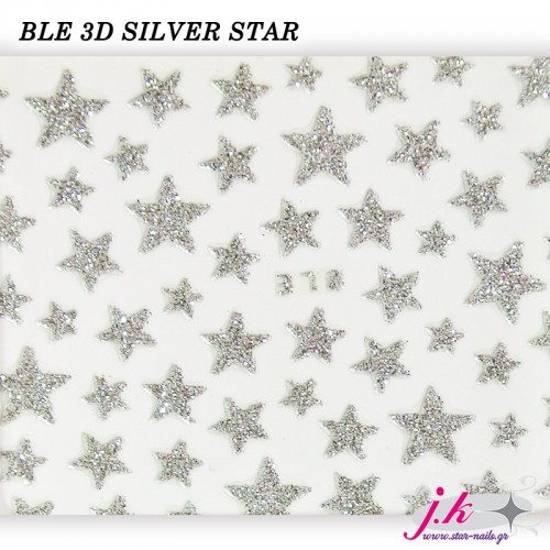 J.K Αυτοκόλλητα Νυχιών Ble Silver (122207)