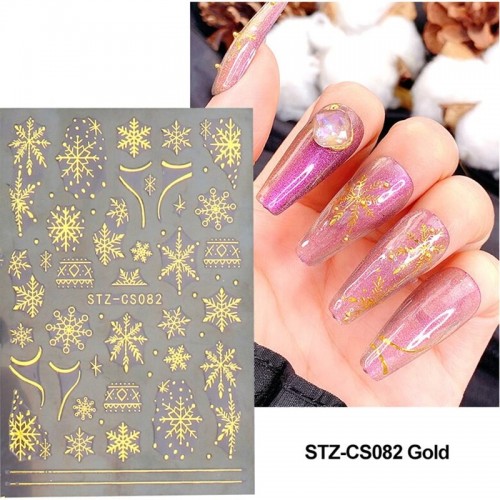 J.K Αυτοκόλλητα Νυχιών Stz-Cs082 Gold (122606)