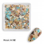 J.K Mosaic Nail Art 02 J.K Mosaic Nail Art 02