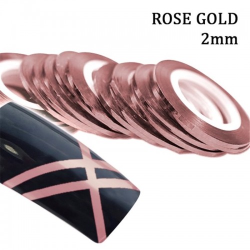 J.K Stripe Rose Gold 2Mm (022217)