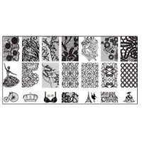 J.K Stamping Plate Για Σχέδια Nail Art Bc 05 (100651)